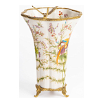 Ваза из фарфора с бронзовой стрекозой  Paradise Dragonfly варинант исполнения - 2 | Loft Concept в Брянске