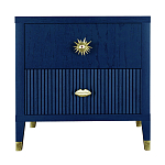 Тумба прикроватная с двумя ящиками Elsa Dreams Blue варинант исполнения - 6 | Loft Concept в Брянске