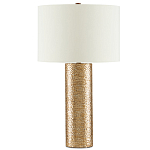 Настольная лампа золотая с цилиндрическим абажуром Golden Mosaic варинант исполнения - 2 | Loft Concept в Брянске