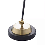 Настольная лампа с наклонным корпусом и подвижным плафоном в сочетании золотистого и чёрного цвета Work Surface Light варинант исполнения - 5 | Loft Concept в Брянске