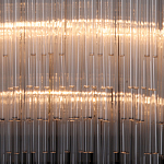 Люстра круглая с прозрачными стеклянными трубками Nembus варинант исполнения - 4 | Loft Concept в Брянске