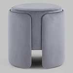 Пуф Alice Poof Grey Серый велюр варинант исполнения - 2 | Loft Concept в Брянске