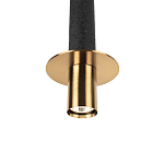 Подвесной светильник с узким цилиндрическим плафоном и золотым металлическим декором Concrete Pipe варинант исполнения - 6 | Loft Concept в Брянске