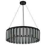 Люстра со стеклянными цилиндрическими плафонами Luminous Cylinders Smoky Round варинант исполнения - 4 | Loft Concept в Брянске