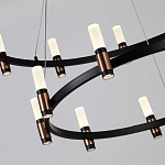 Люстра подвесная с двумя круглыми ярусами и цилиндрическими плафонами Arnaut Light варинант исполнения - 5 | Loft Concept в Брянске