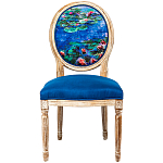 Стул из натурального бука с цветочным принтом Impressionism in Art варинант исполнения - 1 | Loft Concept в Брянске