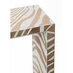 Консоль Дизайнерская Kenya Console ZEBRA Bone Inlay Beige варинант исполнения - 2 | Loft Concept в Брянске