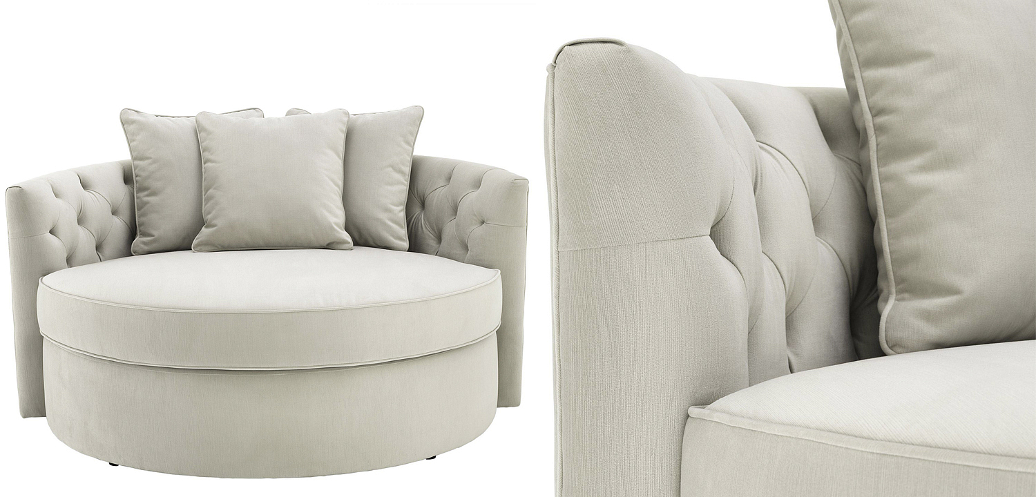 Диван Eichholtz Sofa Carlita Pebble grey Диван Eichholtz Sofa Carlita Pebble grey - Loft-Concept в Брянске