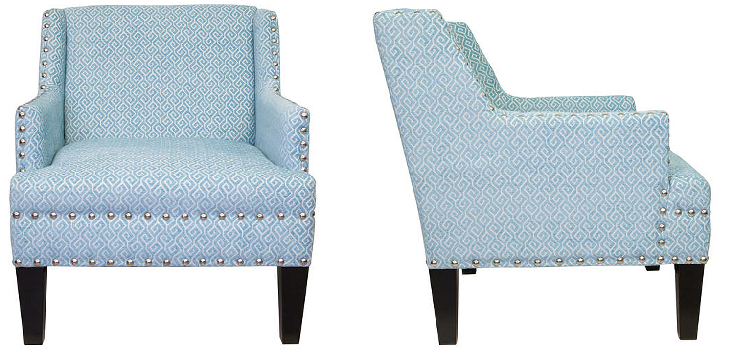 Кресло Fabio Armchair Velour blue Кресло Fabio Armchair Velour blue - Loft-Concept в Брянске