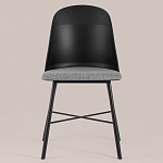 Стул из прочного пластика на металлическом основании Anora Black варинант исполнения - 2 | Loft Concept в Брянске