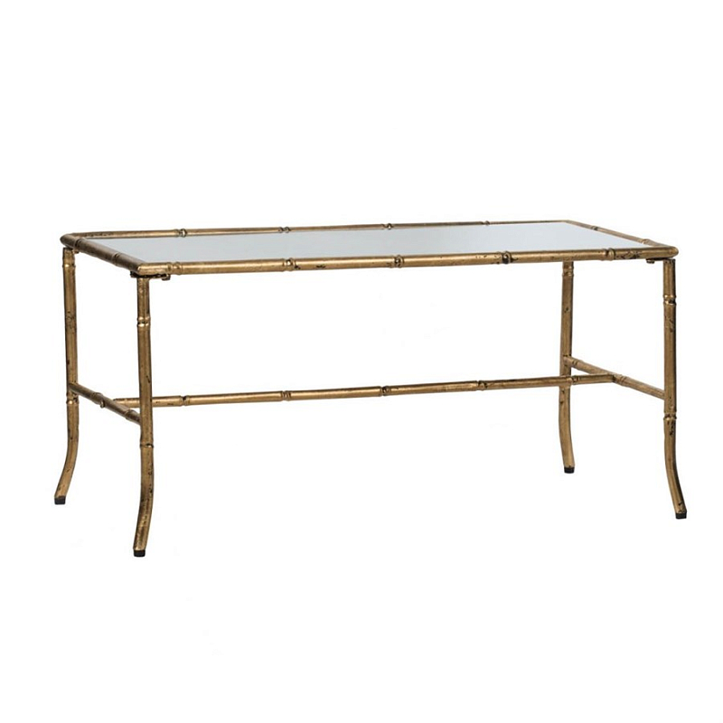 Журнальный стол Bamboo Frame Золотой Прозрачный Журнальный стол Bamboo Frame Золотой Прозрачный в Брянске | Loft Concept