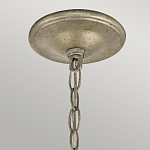 Люстра серебряного цвета с состаренным эффектом и декоративным подвесным шаром Kichler варинант исполнения - 9 | Loft Concept в Брянске