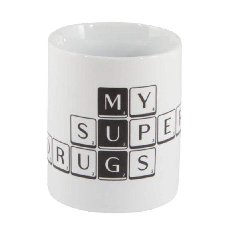 Кружка Seletti Tiles and Tales Mug Белый Черный Кружка Seletti Tiles and Tales Mug Белый Черный в Брянске | Loft Concept