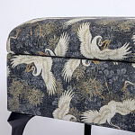 Банкетка с принтом из журавлей Crane варинант исполнения - 3 | Loft Concept в Брянске