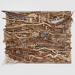 Большая Абстрактное Панно из веток и нитей Dryad Wall Art варинант исполнения - 6 | Loft Concept в Брянске