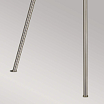 Торшер на трех тонких перекрещенных ножках с белым конусным абажуром из льна Feiss варинант исполнения - 8 | Loft Concept в Брянске