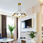 Люстра подвесная светодиодная с плафонами в форме шара Italian Globe Cedar Moss Light варинант исполнения - 1 | Loft Concept в Брянске