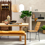 Ваза декоративная из натурального плетеного бамбука Bamboo Decor 42 варинант исполнения - 6 | Loft Concept в Брянске