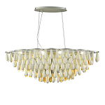 Люстра с подвесками в форме капель на серебристом каркасе Raindrop варинант исполнения - 1 | Loft Concept в Брянске