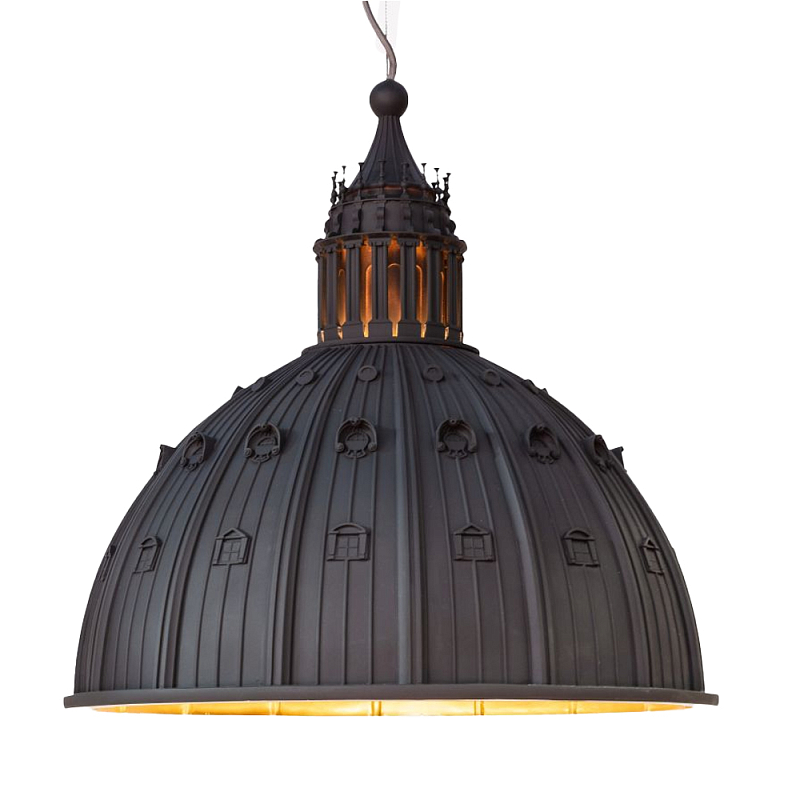 Подвесной светильник Seletti Cupolone Grey 70 Черный в Брянске | Loft Concept 