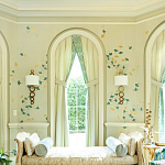 Обои ручная роспись Gingko Colourway SC-237 on grey painted Xuan paper варинант исполнения - 1 | Loft Concept в Брянске