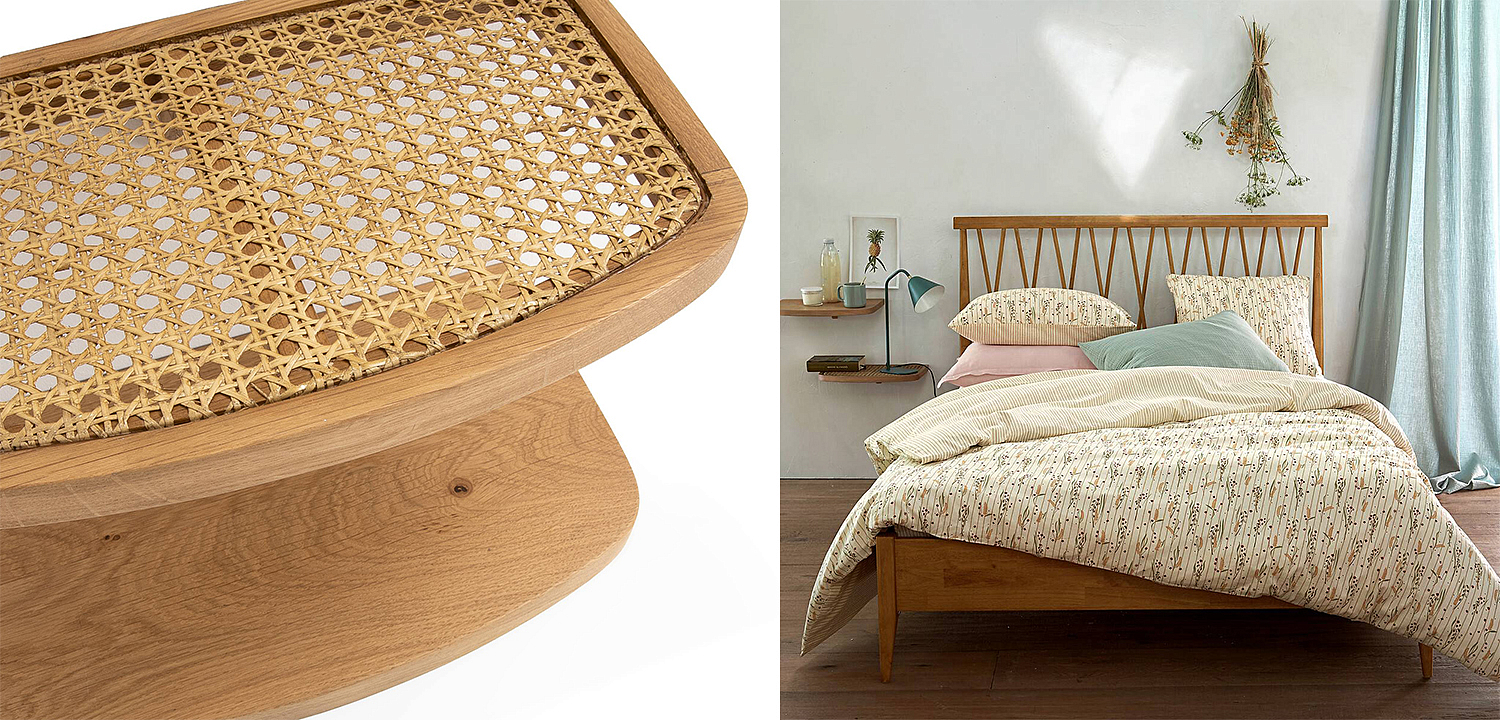 Комплект из 2-х полок Morten Wicker 42 Комплект из 2-х полок Morten Wicker 42 - Loft-Concept в Брянске