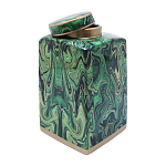 Ваза с малахитовым узором MALACHITE варинант исполнения - 3 | Loft Concept в Брянске