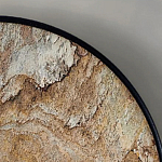 Бра с каменным диском в металлической раме Sandstone Painting варинант исполнения - 4 | Loft Concept в Брянске