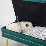 Мягкая банкетка с зоной для хранения Casket Green варинант исполнения - 3 | Loft Concept в Брянске