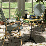 Кресло плетеное из ротанга Ronald Black White Rattan Chair варинант исполнения - 8 | Loft Concept в Брянске