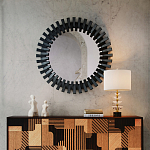 Настольная лампа с чашеобразными дисками на корпусе Glowing Waterfall варинант исполнения - 4 | Loft Concept в Брянске