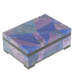 Шкатулка из натурального камня лазурит и чароит Stone Casket варинант исполнения - 1 | Loft Concept в Брянске