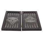 Подарочные нарды из натурального камня с гравировкой Backgammon from Stone варинант исполнения - 4 | Loft Concept в Брянске