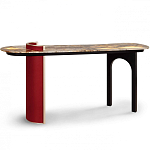 Консоль с овальной столешницей со светодиодной подсветкой Ruby варинант исполнения - 2 | Loft Concept в Брянске