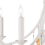 Люстра белая фактурная с подвесками из ракушек Study of Grace варинант исполнения - 1 | Loft Concept в Брянске