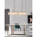 Люстра прямоугольная из фактурного стекла Chandelier Beam варинант исполнения - 3 | Loft Concept в Брянске