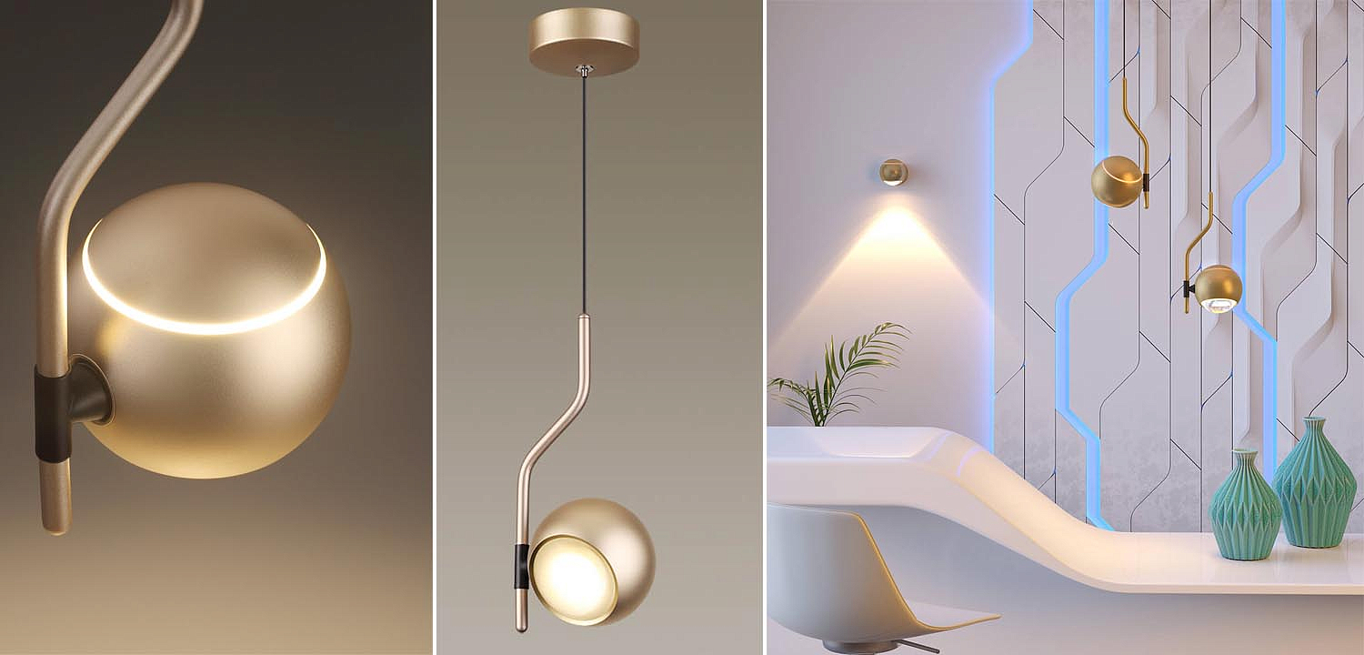 Подвесной светильник Auge Horst Gold Подвесной светильник Auge Horst Gold - Loft-Concept в Брянске