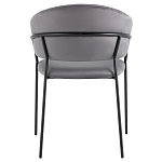 Стул в велюре серого цвета Horizon варинант исполнения - 4 | Loft Concept в Брянске