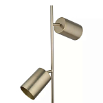 Торшер золотистый с 2-мя подвижными плафонами на белом мраморном основании Streams of Light варинант исполнения - 2 | Loft Concept в Брянске