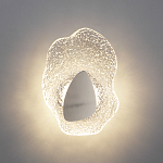 Бра с рельефным волнообразным стеклянным плафоном и вставкой из мрамора Liquid Stone варинант исполнения - 8 | Loft Concept в Брянске