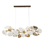 Люстра с белыми и золотистыми цветами G9 Dahlia Flowers Lamp варинант исполнения - 2 | Loft Concept в Брянске