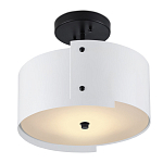 Потолочный светильник круглый светодиодный Semicircular White Panels белый варинант исполнения - 2 | Loft Concept в Брянске