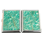 Портсигар с газовой зажигалкой из натурального камня Амазонит Stone Cigarettes Cases варинант исполнения - 9 | Loft Concept в Брянске