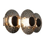 Бра из трех стеклянных фактурных дисков Eyepiece варинант исполнения - 1 | Loft Concept в Брянске