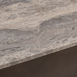 Столик журнальный квадратный  с полкой Sculptural Marble Accent с мрамором  варинант исполнения - 4 | Loft Concept в Брянске