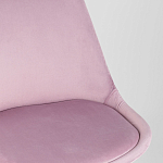 Стул с мягким велюровым сиденьем Arvika Pink варинант исполнения - 7 | Loft Concept в Брянске