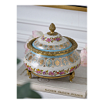 Шкатулка фарфоровая с цветочной росписью Eden Garden варинант исполнения - 5 | Loft Concept в Брянске