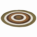 Ковер круглый из хлопка с контрастным узором Bullseye 150 варинант исполнения - 1 | Loft Concept в Брянске