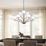 Люстра с белыми стеклянными плафонами в форме цилиндра Feiss варинант исполнения - 7 | Loft Concept в Брянске