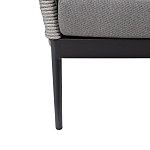 Диван двухместный уличный темно-серый Street Bliss варинант исполнения - 4 | Loft Concept в Брянске